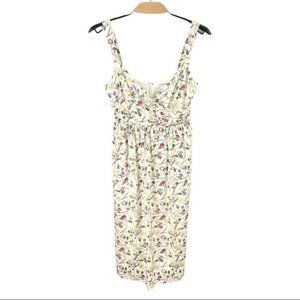 Nwot Club Monaco Germaine Floral Silk Sleeveless Midi Dress Size